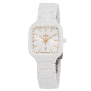 rado true square quartz white dial ladies watch r27072012