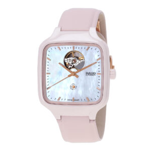 rado true square x ash barty limited edition automatic white mother of pearl dial ladies watch r27123905