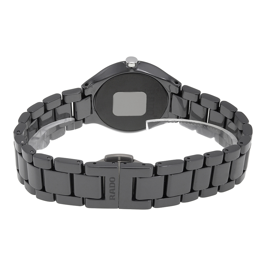rado true thinline black dial black ceramic ladies watch r27742712 rado true thinline black dial black ceramic ladies watch r27742712