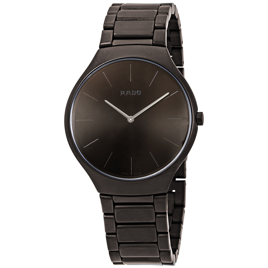 rado true thinline colors brown dial men's watch r27269302 rado true thinline colors brown dial men's watch r27269302