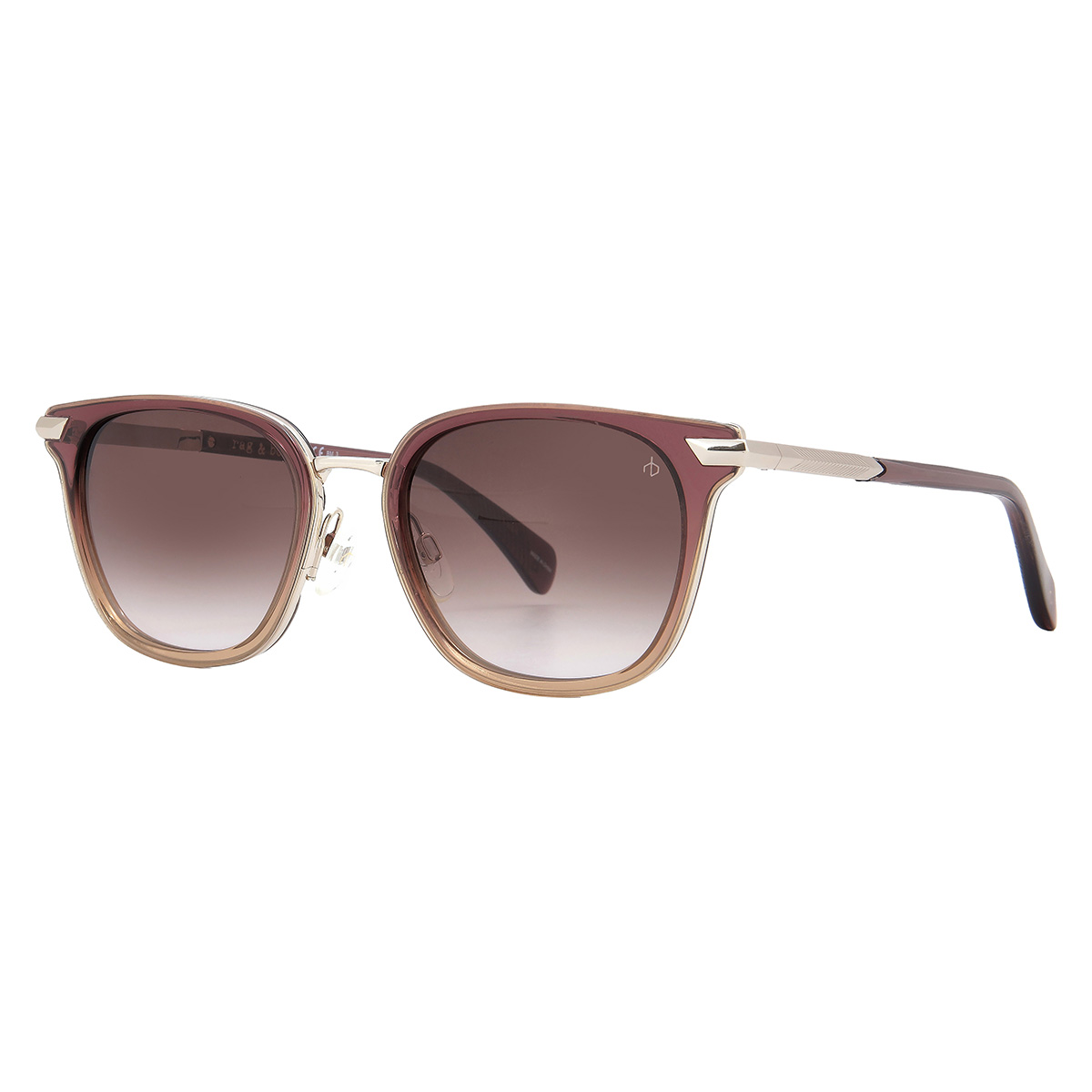 rag and bone brown gradient square ladies sunglasses rnb6000s 0b3v/ha rag and bone brown gradient square ladies sunglasses rnb6000s 0b3v/ha