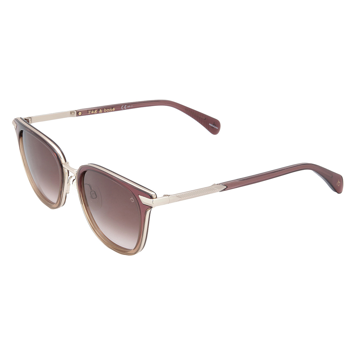 rag and bone brown gradient square ladies sunglasses rnb6000s 0b3v/ha rag and bone brown gradient square ladies sunglasses rnb6000s 0b3v/ha