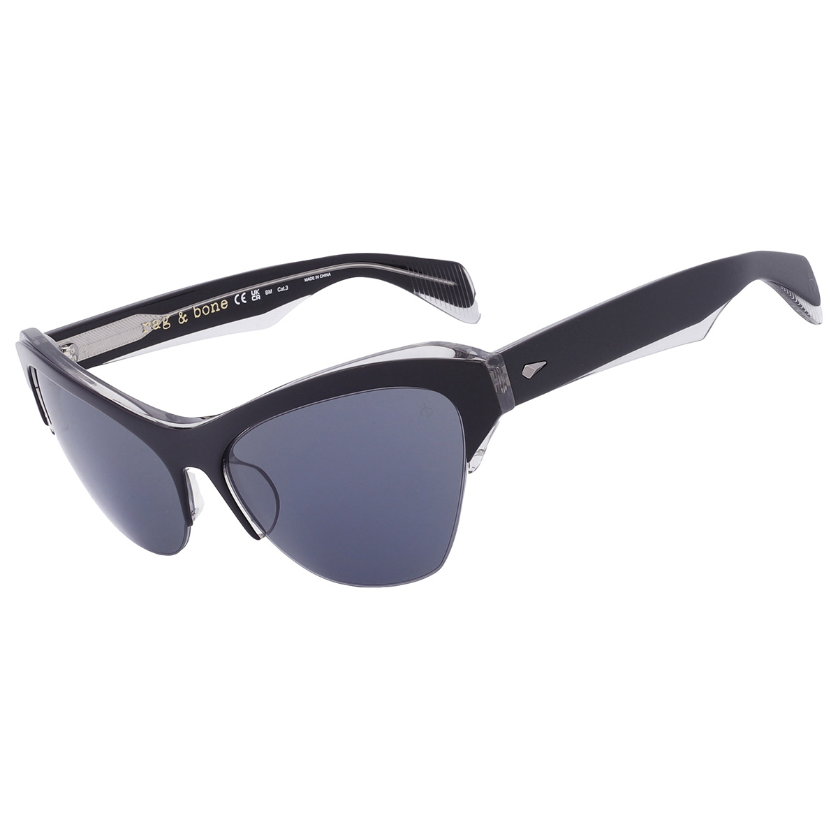 rag and bone grey cat eye ladies sunglasses rnb1079/s 008a/ir 61 rag and bone grey cat eye ladies sunglasses rnb1079/s 008a/ir 61
