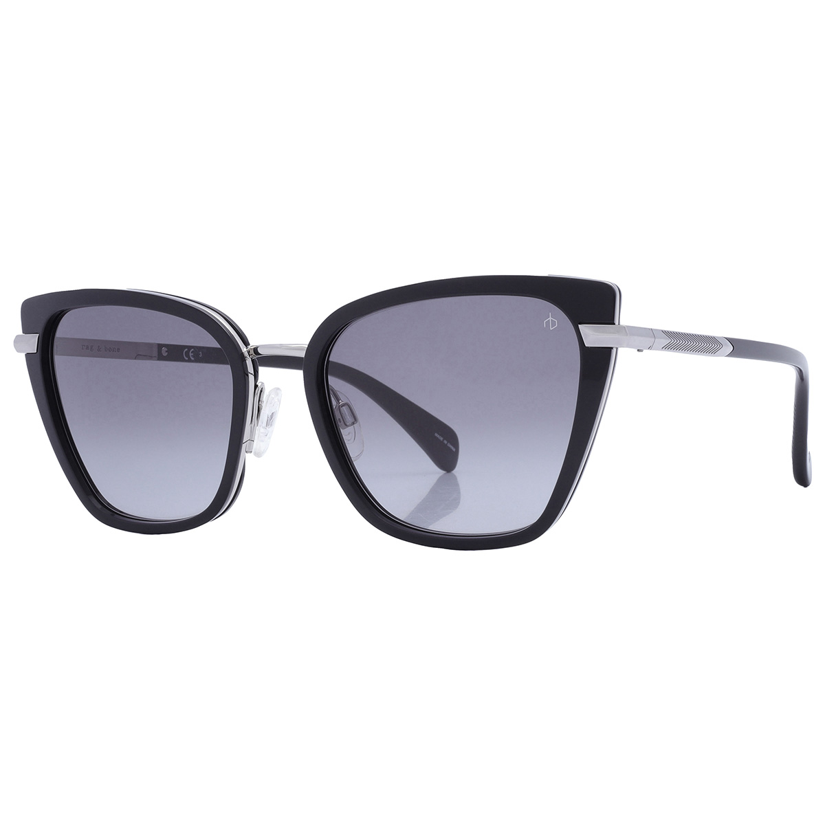 rag and bone grey gradient cat eye ladies sunglasses rnb1057/g/s 0807/9o 56 rag and bone grey gradient cat eye ladies sunglasses rnb1057/g/s 0807/9o 56