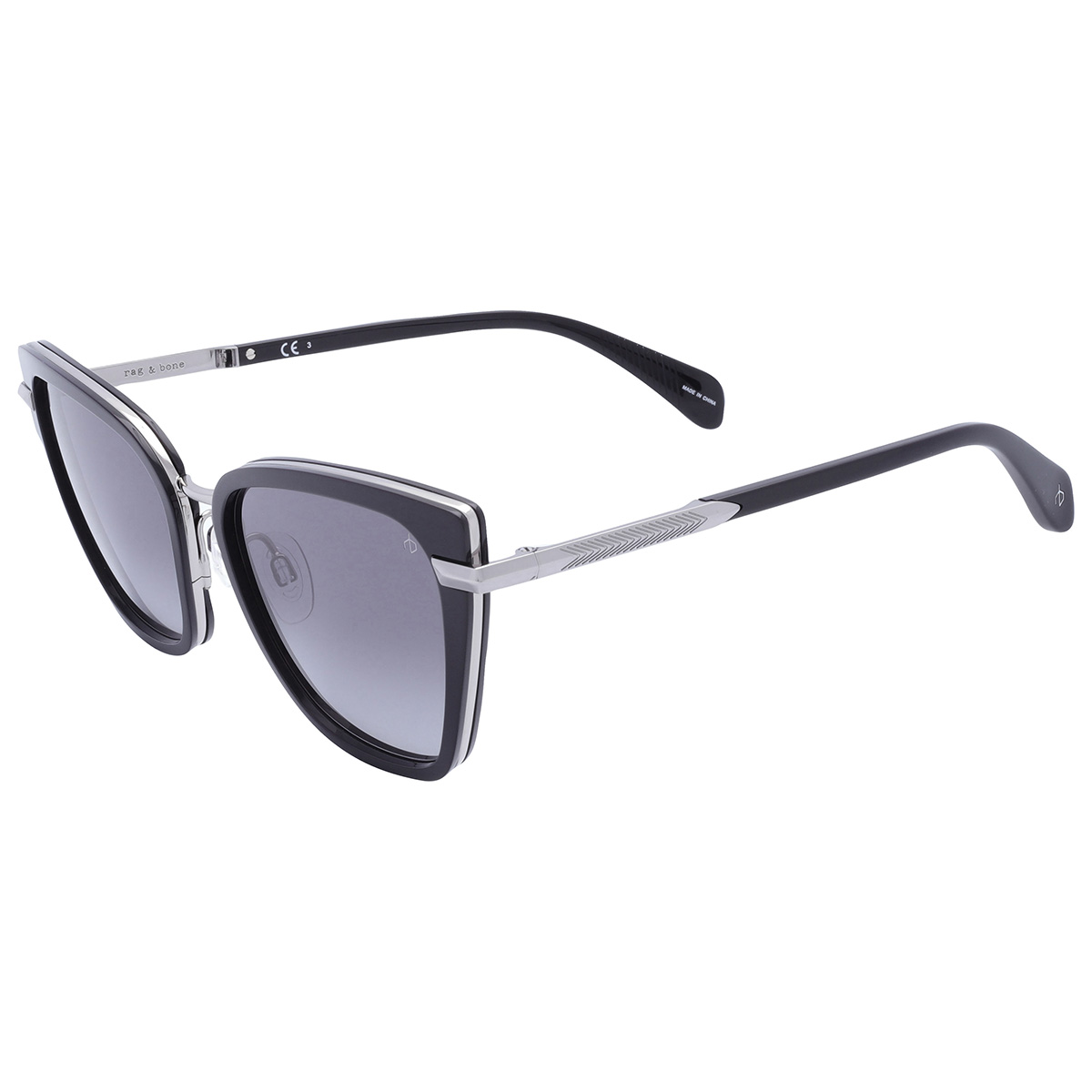 rag and bone grey gradient cat eye ladies sunglasses rnb1057/g/s 0807/9o 56 rag and bone grey gradient cat eye ladies sunglasses rnb1057/g/s 0807/9o 56