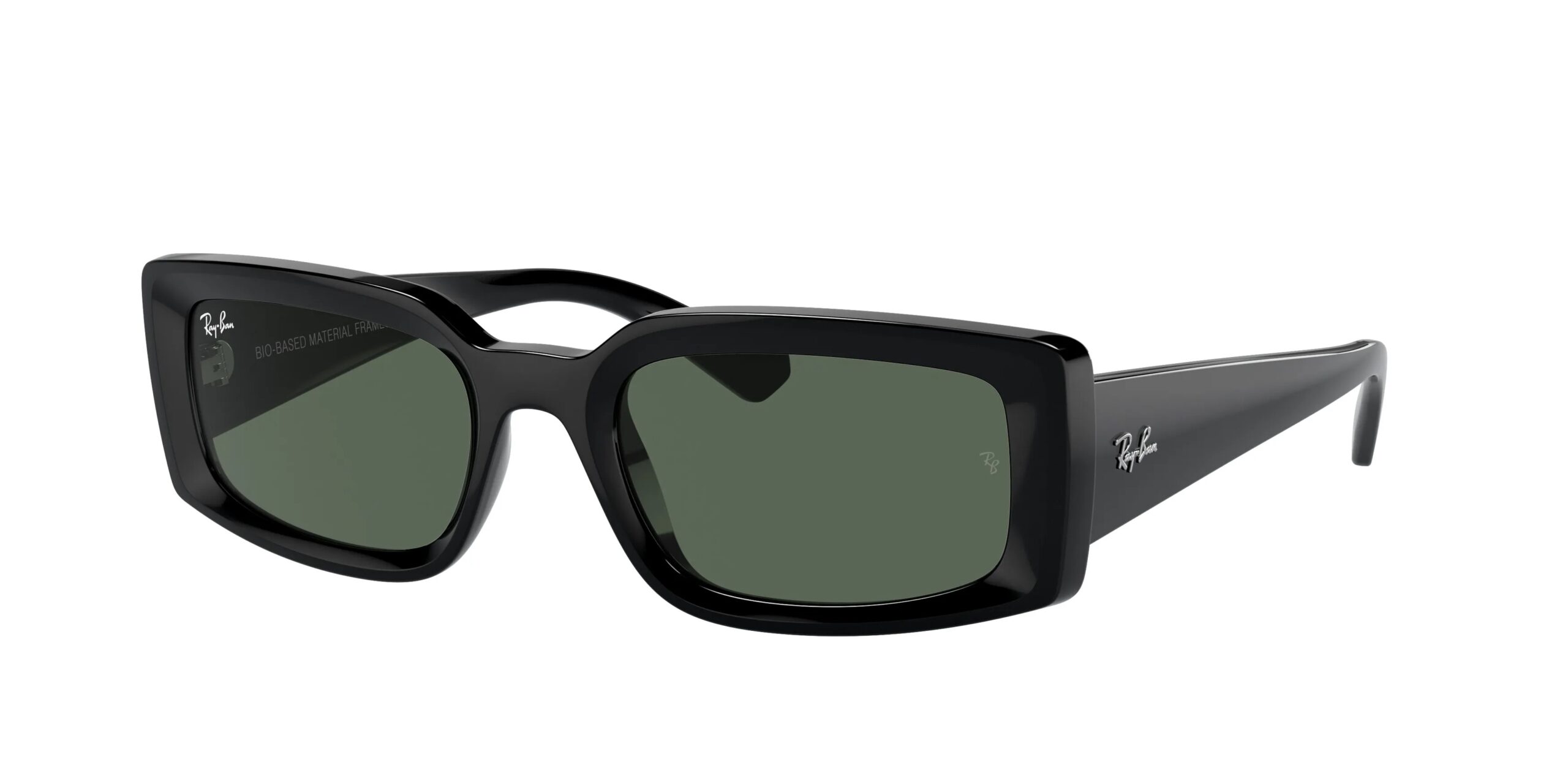 ray ban ray ban kiliane bio based dark green rectangular ladies sunglasses rb4395f 667771 54 ray ban ray ban kiliane bio based dark green rectangular ladies sunglasses rb4395f 667771 54