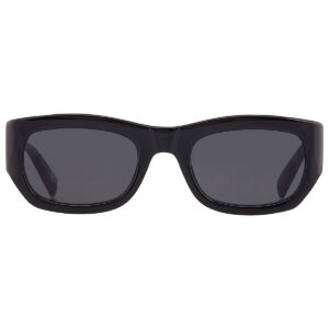 saint laurent dark grey rectangular ladies sunglasses sl 713 001 53