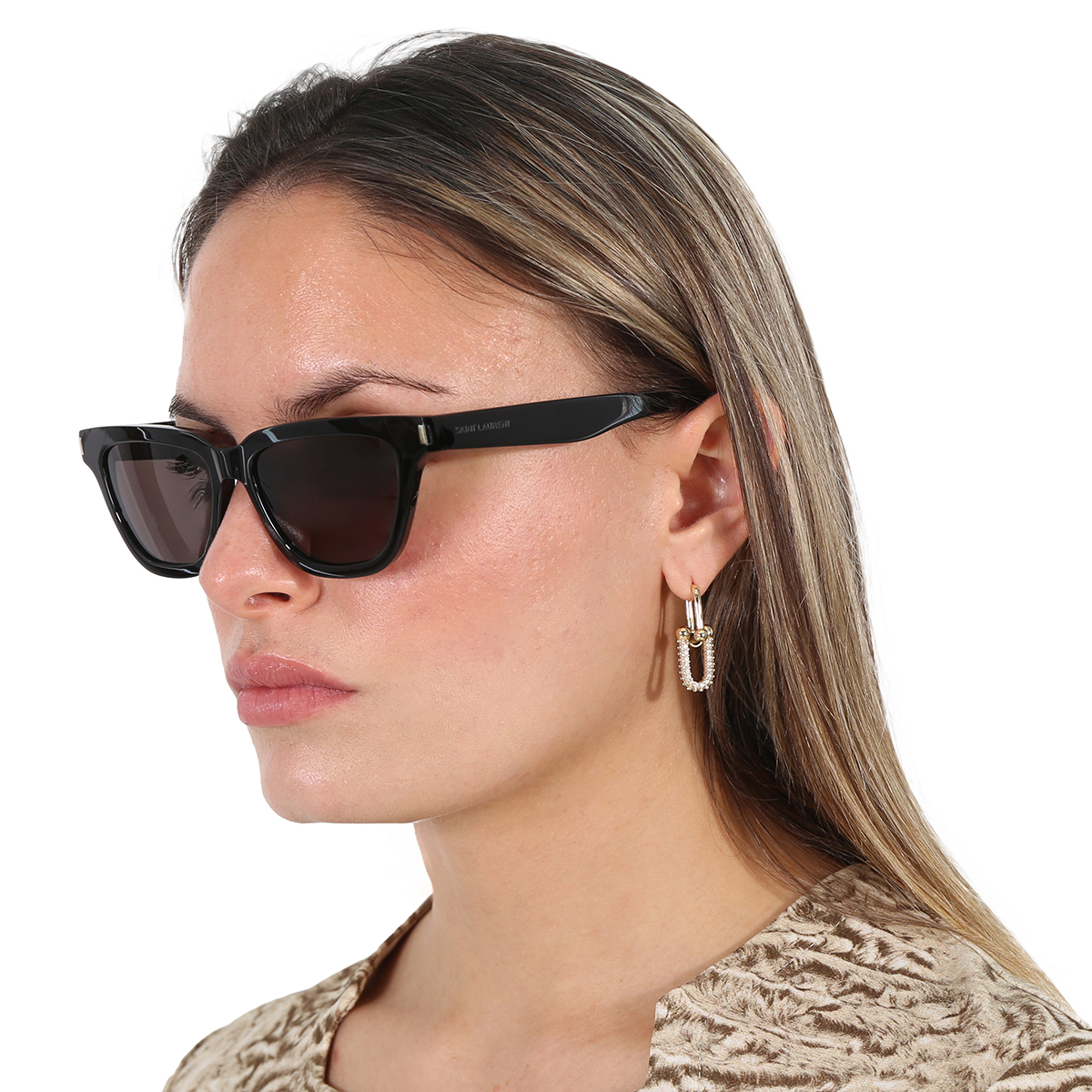 saint laurent dark grey smoke cat eye ladies sunglasses sl 462 sulpice 001 53 saint laurent dark grey smoke cat eye ladies sunglasses sl 462 sulpice 001 53
