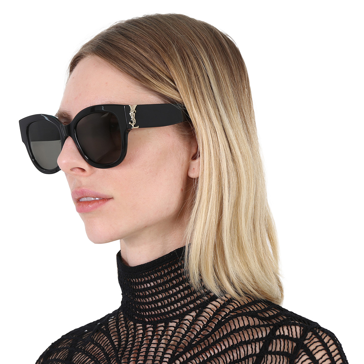 saint laurent grey butterfly ladies sunglasses sl m95/f 001 56 saint laurent grey butterfly ladies sunglasses sl m95/f 001 56