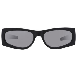 saint laurent silver mirror rectangular ladies sunglasses sl m140 002 56