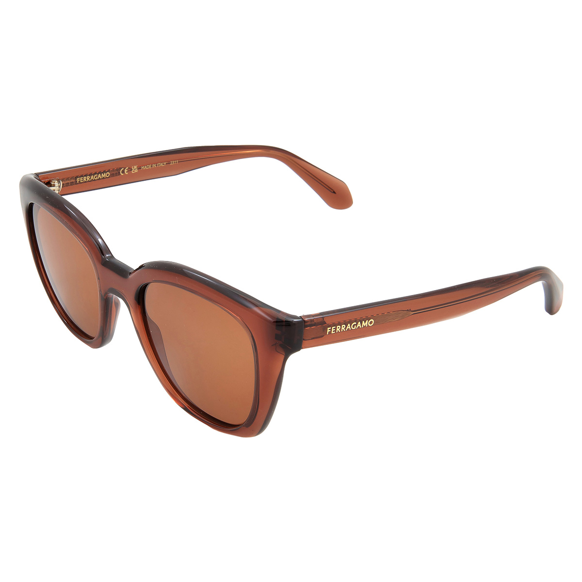 ferragamo salvatore ferragamo brown cat eye ladies sunglasses sf2000s 232 52 ferragamo salvatore ferragamo brown cat eye ladies sunglasses sf2000s 232 52