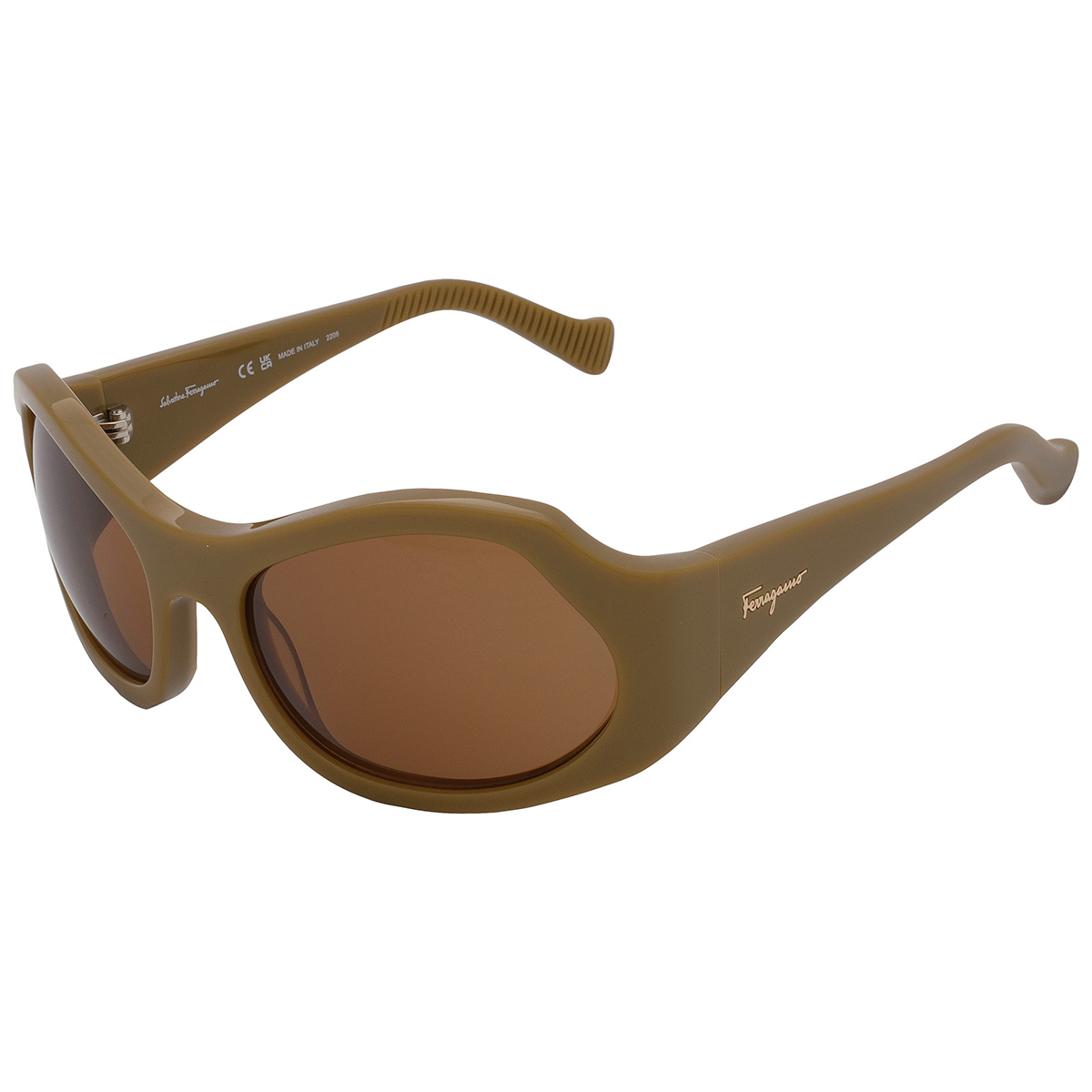 ferragamo salvatore ferragamo brown wrap ladies sunglasses sf1078s 320 59 ferragamo salvatore ferragamo brown wrap ladies sunglasses sf1078s 320 59