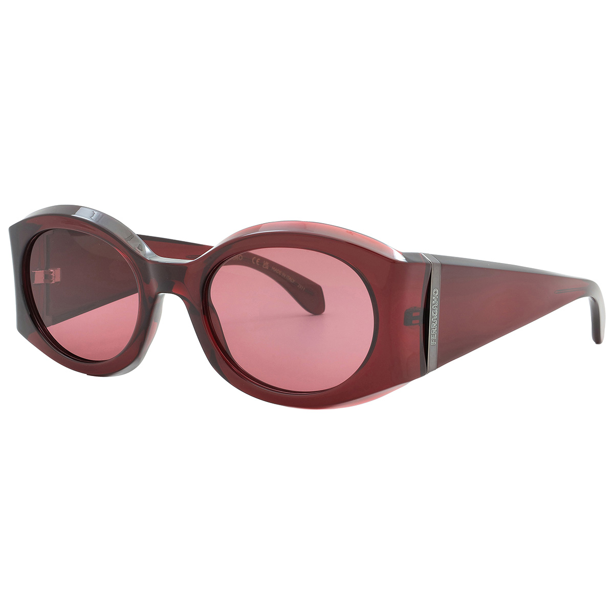 ferragamo salvatore ferragamo burgundy oval ladies sunglasses sf2008s 612 55 ferragamo salvatore ferragamo burgundy oval ladies sunglasses sf2008s 612 55