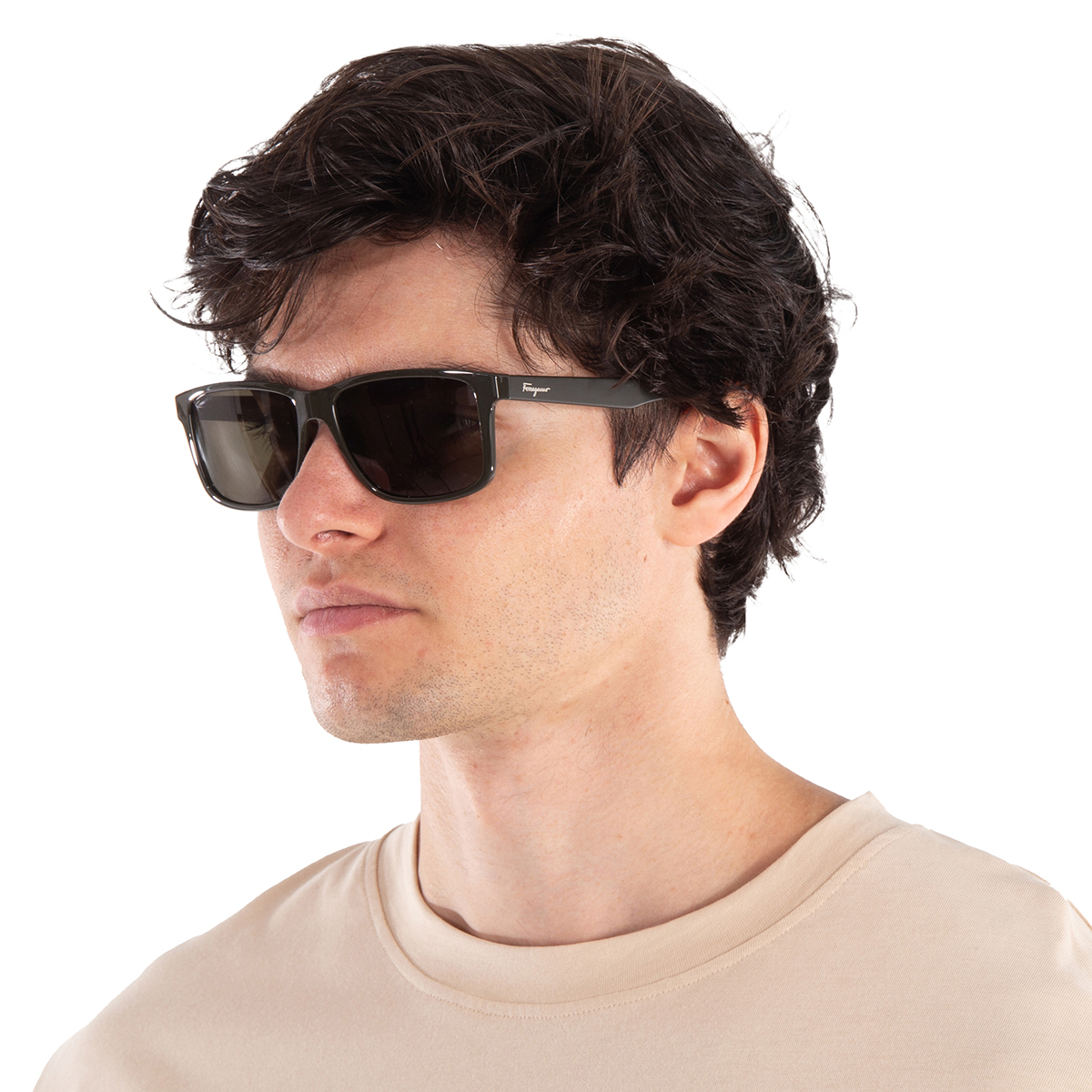 ferragamo salvatore ferragamo dark grey rectangular men's sunglasses sf938s 338 57 ferragamo salvatore ferragamo dark grey rectangular men's sunglasses sf938s 338 57