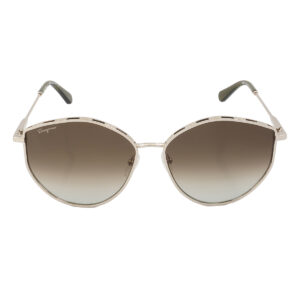 ferragamo salvatore ferragamo green gradient horn ladies sunglasses sf264s 709 60