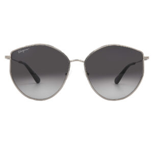 ferragamo salvatore ferragamo grey gradient irregular ladies sunglasses sf264s 785 60