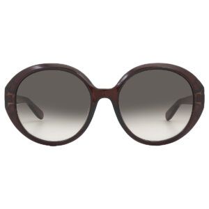 ferragamo salvatore ferragamo grey gradient oval ladies sunglasses sf1067s 210 57