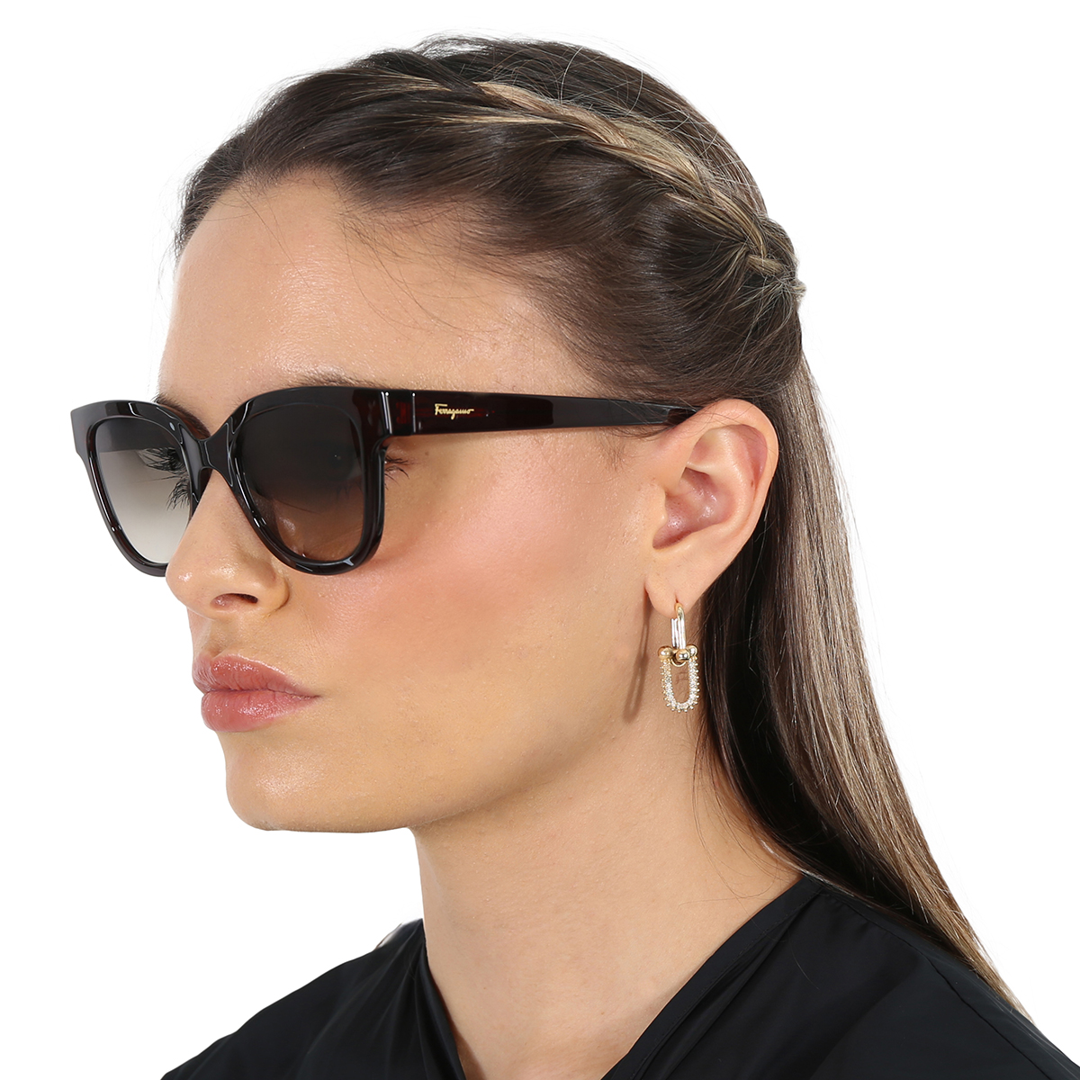 ferragamo salvatore ferragamo grey gradient square ladies sunglasses sf1066s 210 52 ferragamo salvatore ferragamo grey gradient square ladies sunglasses sf1066s 210 52