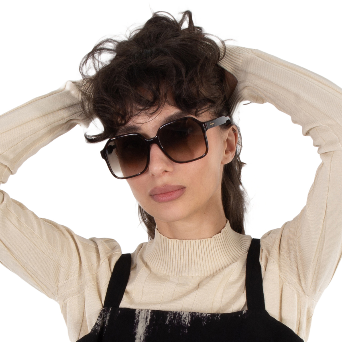 ferragamo salvatore ferragamo grey gradient square ladies sunglasses sf1069s 242 56 ferragamo salvatore ferragamo grey gradient square ladies sunglasses sf1069s 242 56