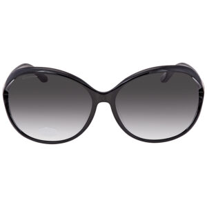 ferragamo salvatore ferragamo grey oval ladies sunglasses sf770sa 001 61