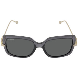 ferragamo salvatore ferragamo grey square ladies sunglasses sf913s 057 55