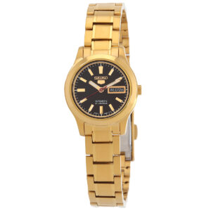 seiko 5 automatic black dial ladies watch symd96k1