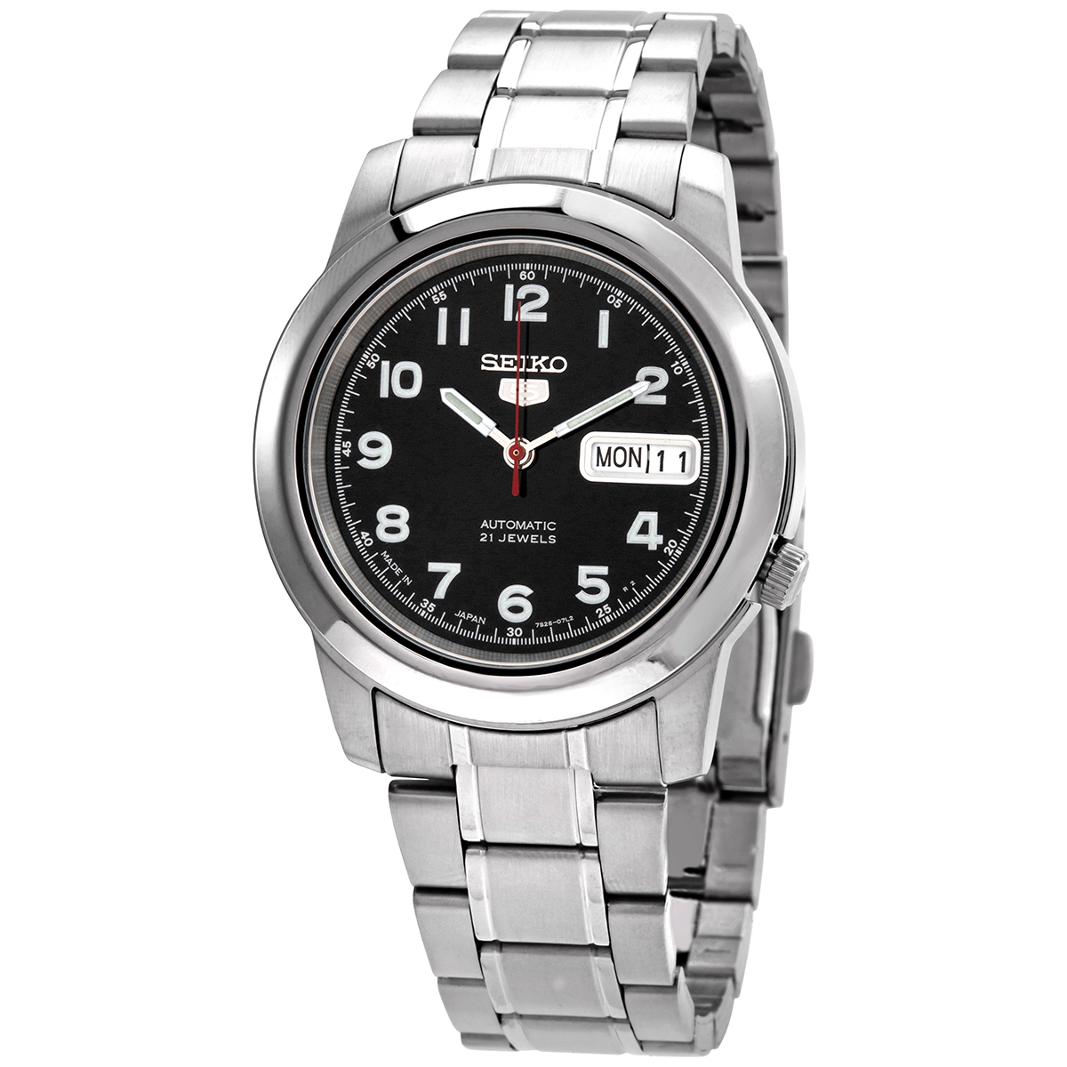 seiko 5 automatic black dial men's watch snkk35j1 seiko 5 automatic black dial men's watch snkk35j1