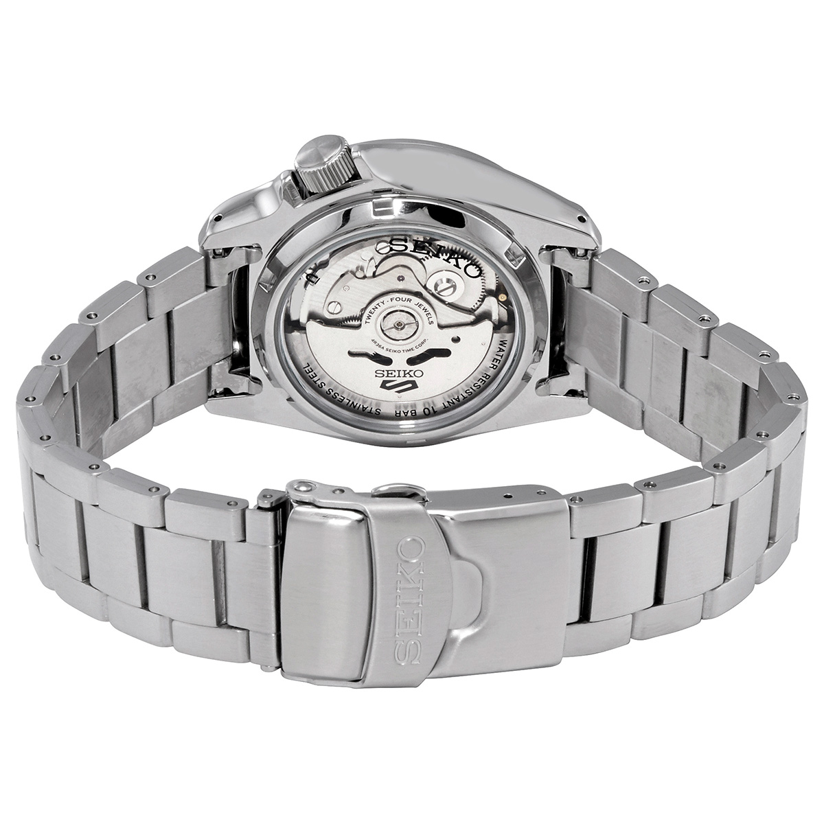 seiko 5 automatic black dial stainless steel men's watch srpe57k1 seiko 5 automatic black dial stainless steel men's watch srpe57k1