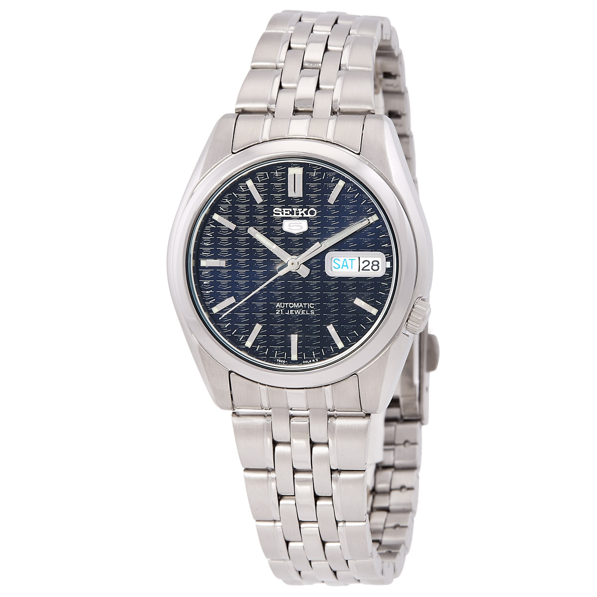 seiko 5 automatic midnight logo dial men's watch snk357 seiko 5 automatic midnight logo dial men's watch snk357