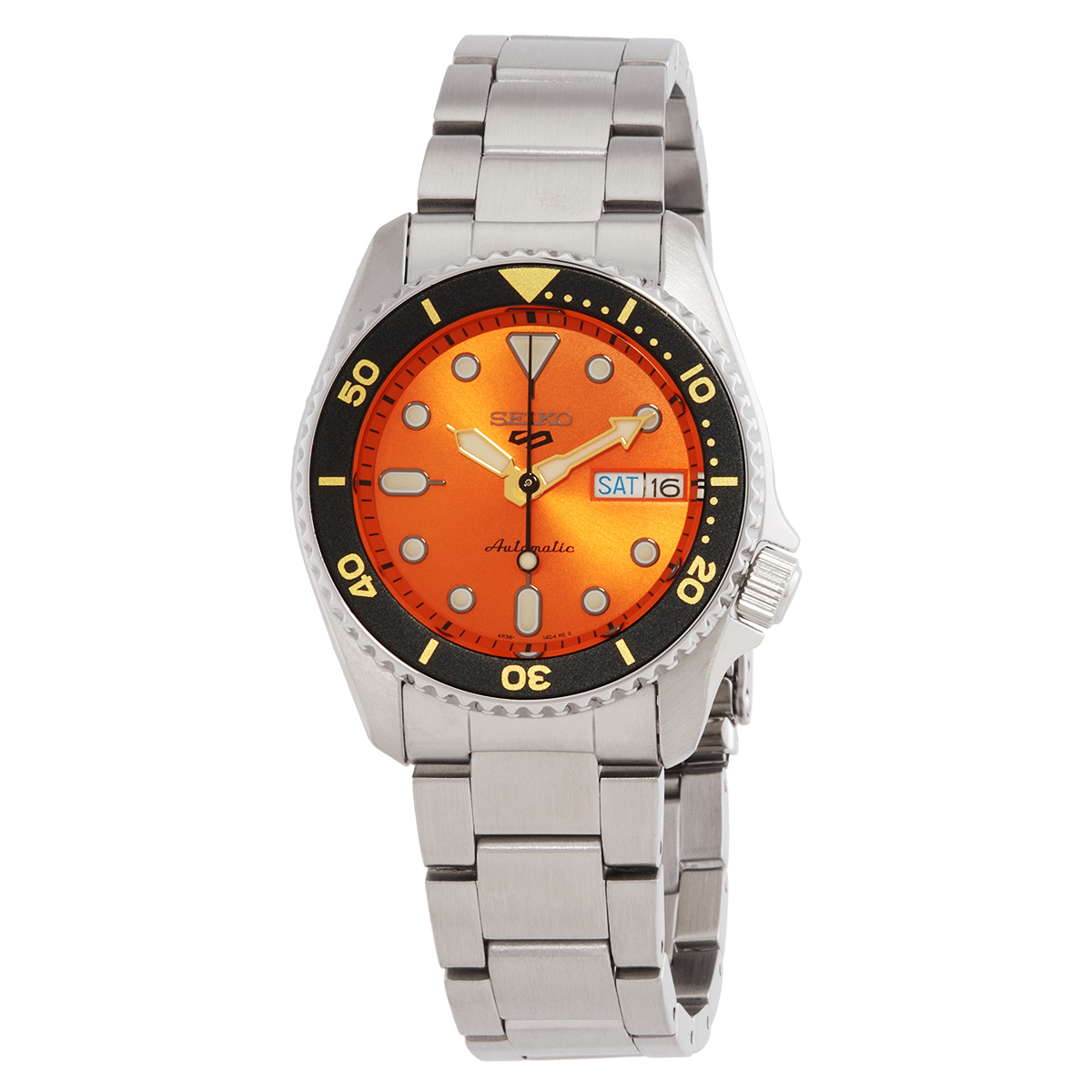 seiko 5 sports automatic orange dial men's watch srpk35k1 seiko 5 sports automatic orange dial men's watch srpk35k1