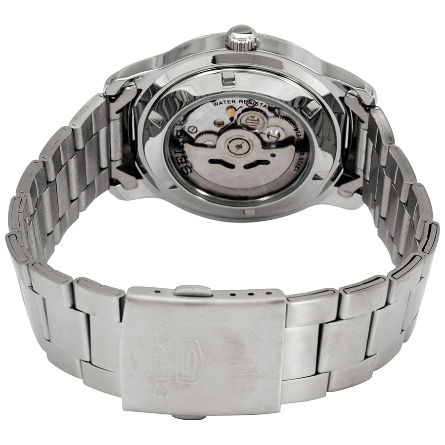 seiko 5 automatic white dial stainless steel men's watch snkp09j1 seiko 5 automatic white dial stainless steel men's watch snkp09j1