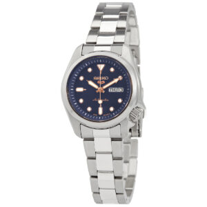 seiko 5 sports automatic blue dial ladies watch sre003k1