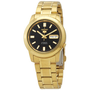 seiko automatic black dial men's watch snkk22k1