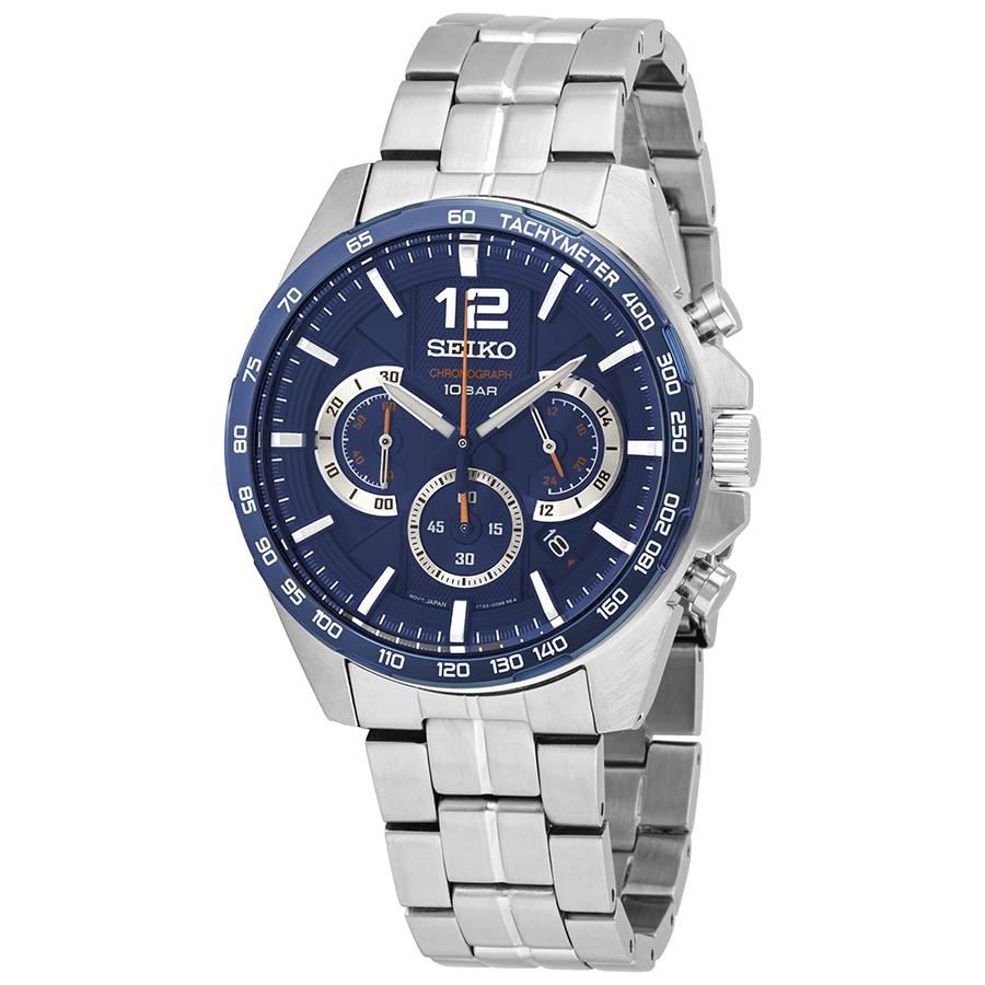 seiko essentials chronograph quartz blue dial men's watch ssb345 seiko essentials chronograph quartz blue dial men's watch ssb345