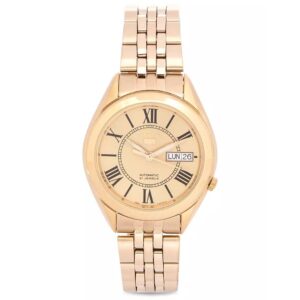 seiko classic automatic gold dial men's watch snkl38k1