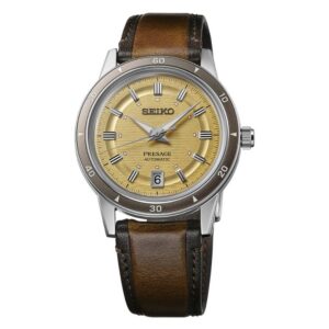seiko presage automatic gold dial men's watch srpl75j1