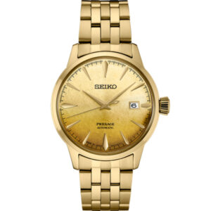 seiko presage gold tone dial men's watch srpk46