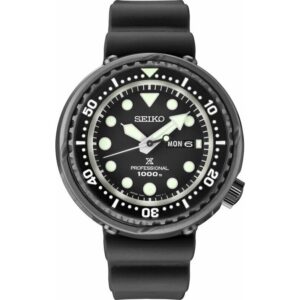 seiko prospex tuna quartz black dial men's watch s23631