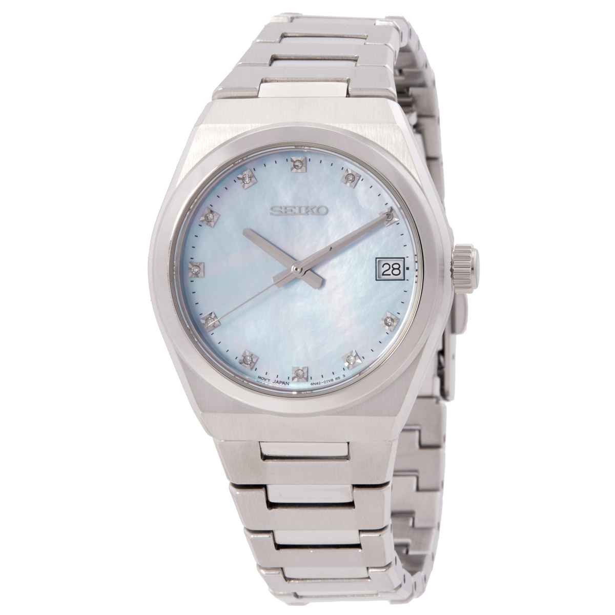 seiko quartz blue mother of pearl dial ladies watch sur603p1 seiko quartz blue mother of pearl dial ladies watch sur603p1