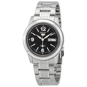 seiko 5 automatic black dial men's watch snke63j1