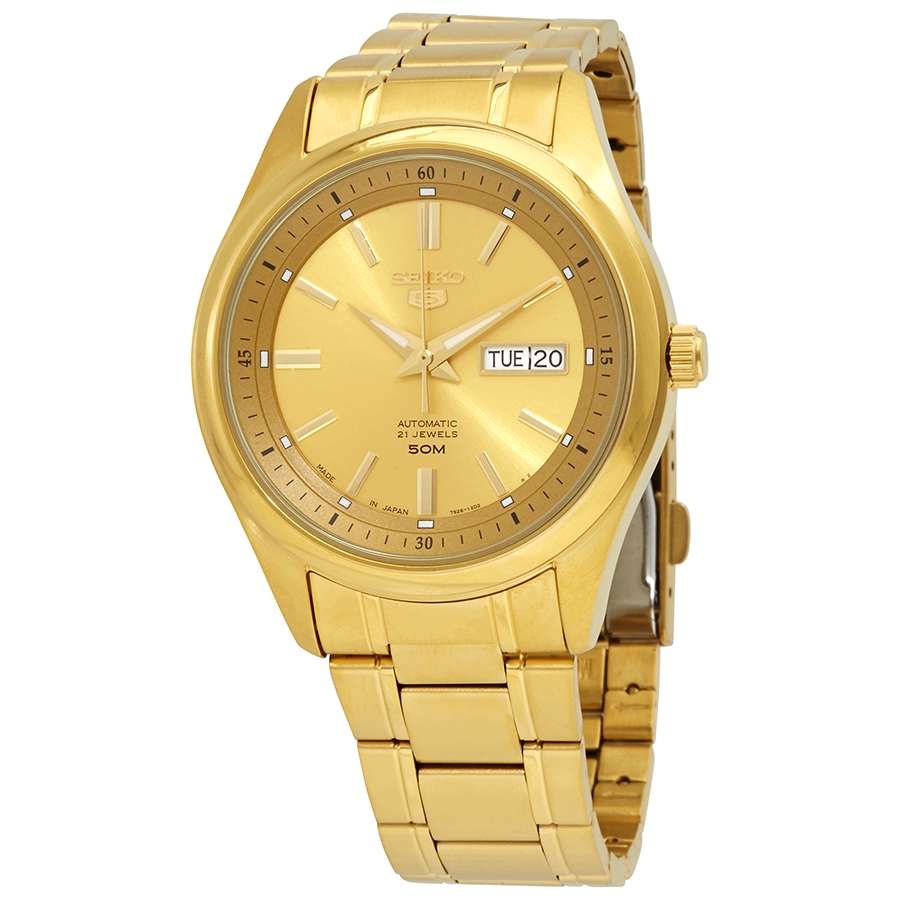 seiko 5 automatic gold dial men's watch snkn96j1 seiko 5 automatic gold dial men's watch snkn96j1