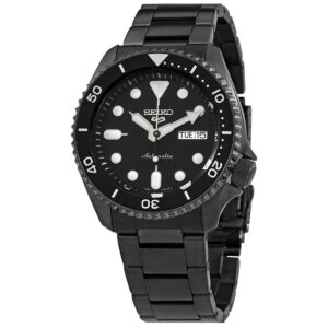 seiko 5 sports automatic black dial men's watch srpd65k1