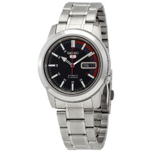 seiko series 5 automatic black dial men's watch snkk31j1