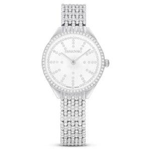 swarovski attract quartz crystal silver dial ladies watch 5644062