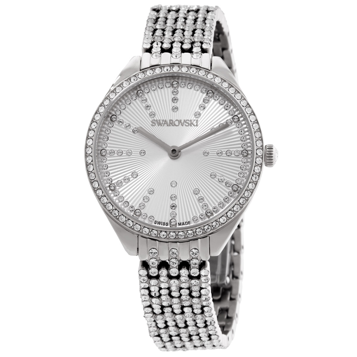 swarovski attract quartz crystal silver dial ladies watch 5742479 swarovski attract quartz crystal silver dial ladies watch 5742479