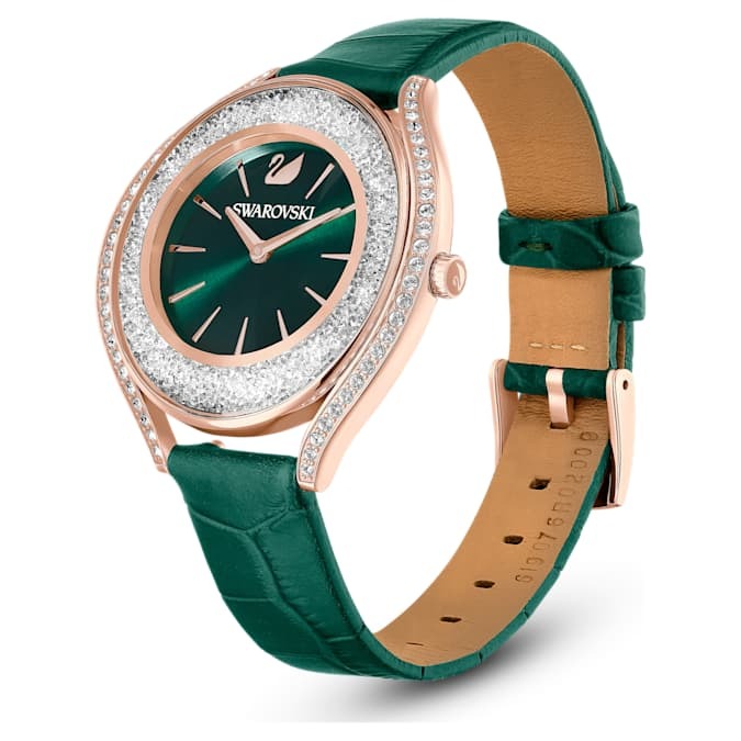 swarovski crystalline aura quartz green dial ladies watch 5644078 swarovski crystalline aura quartz green dial ladies watch 5644078