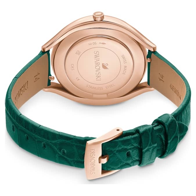 swarovski crystalline aura quartz green dial ladies watch 5644078 swarovski crystalline aura quartz green dial ladies watch 5644078
