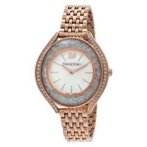 swarovski crystalline aura quartz white dial ladies watch 5519459