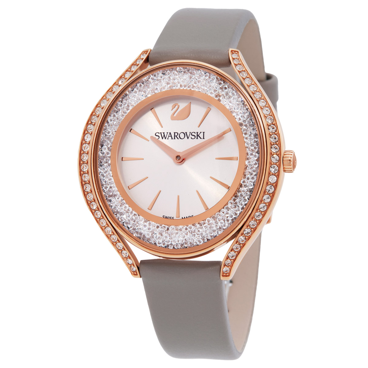 swarovski crystalline aura quartz white silver tone dial ladies watch 5519450 swarovski crystalline aura quartz white silver tone dial ladies watch 5519450