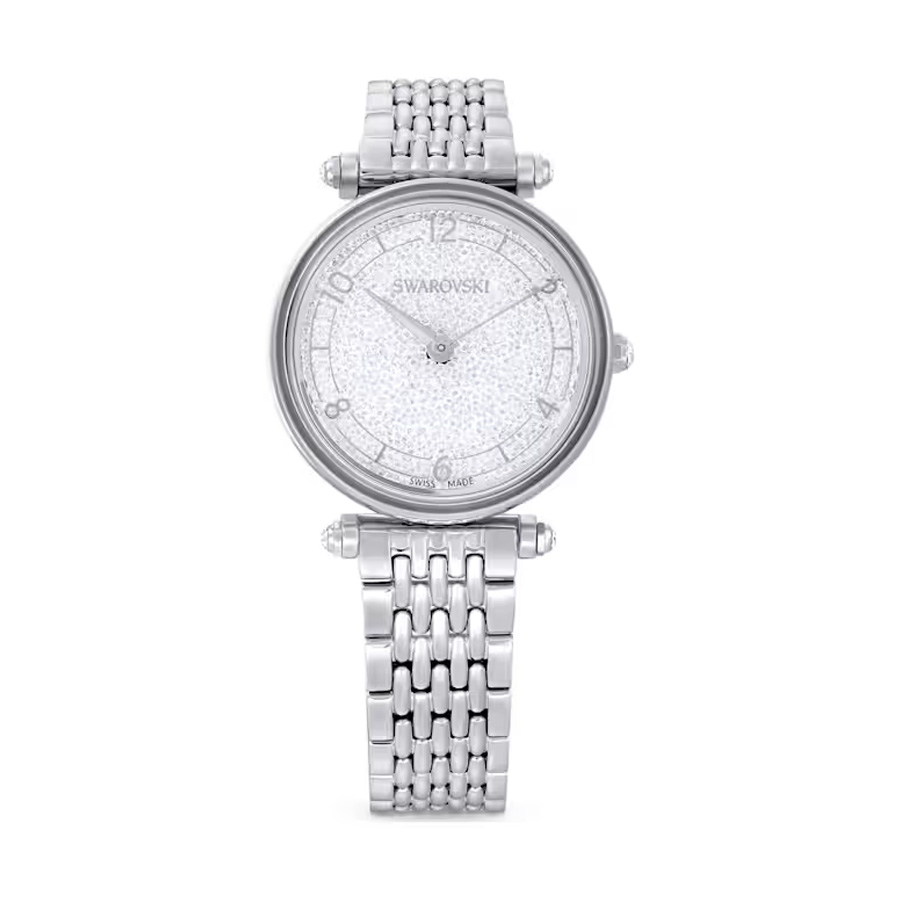 swarovski crystalline wonder quartz silver tone dial ladies watch 5656929 swarovski crystalline wonder quartz silver tone dial ladies watch 5656929